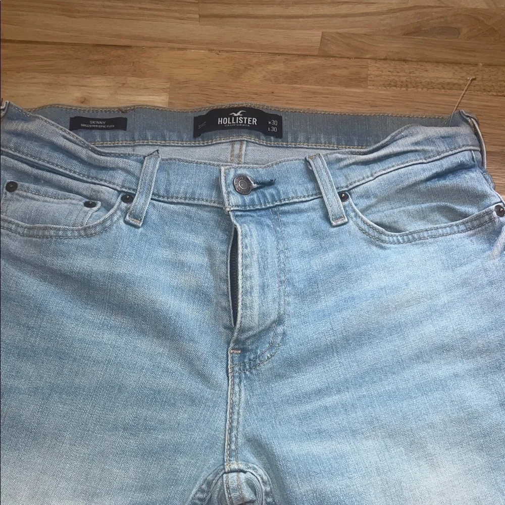 Hollister Men's Denim Jeans in Light Blue